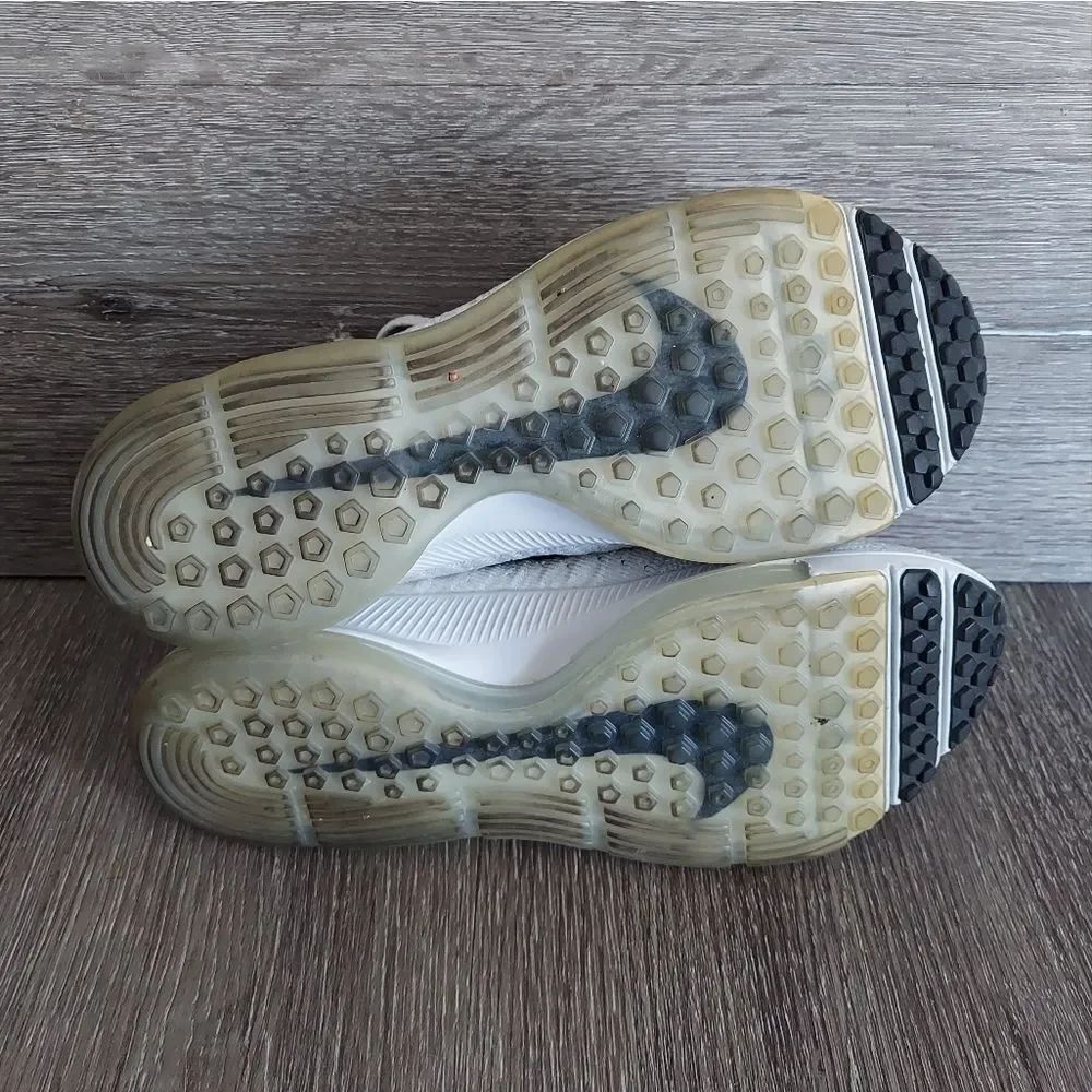 Nike Women's Zoom All Out Flyknit Pure Platinum 845361-100 Running Shoes Sz 6 - Picture 7 of 10